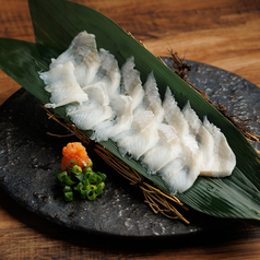 対馬産穴子の薄造り
