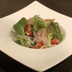 鶏生ハムのグリーンサラダ～自家製和風ドレッシング～