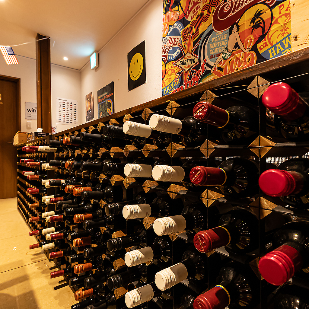 種類豊富なこだわりワインをご用意しております♪お料理と一緒にお楽しみください。