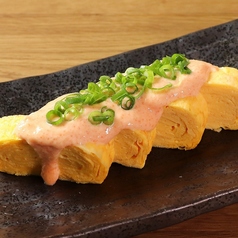 だし巻き玉子の明太マヨソース