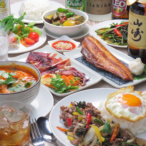 タイ料理と日本料理が豊富なカラオケ居酒屋！