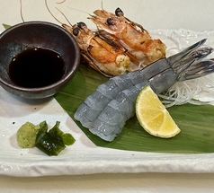 天使の海老 お造り 1人前2匹