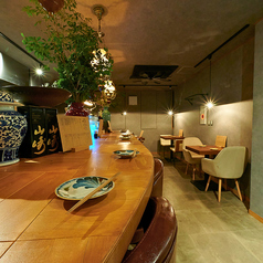 オープンキッチンのカウンター席で楽しむ大阪ごはん♪大阪産の新鮮な食材を中心に、季節の”なにわの味”を愉しむ大阪ごはん MON.！#大阪ごはん #大阪産 #黒毛和牛 #なにわ黒牛 #創作和食 #すき焼き #しゃぶしゃぶ #鍋 #土鍋ごはん #新年会 #歓迎会 #送別会 #女子会 #大人デート