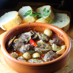 砂肝のアヒージョ