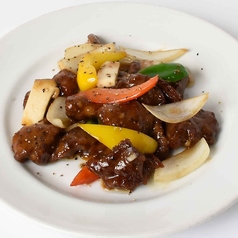 豚ハラミの黒胡椒炒め