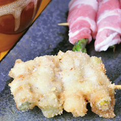 【肉巻串揚げ】アスパラ肉巻き