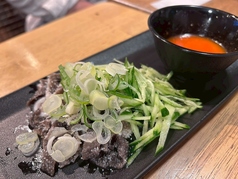 自家製から味噌のセンマイ刺し