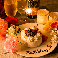 【誕生日＆記念日】特製デザートプレート進呈♪