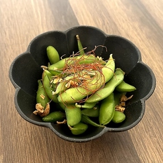 枝豆　ニンニクペペロンチーノ