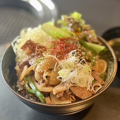【平日限定】まかない丼Ａ(宮崎牛みそ炒め)