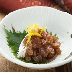 希少な鰹のトロの部分！ 鰹ハラスの沖漬け