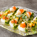 料理メニュー写真&nbsp;真鯛のカルパッチョ～うに・いくら・ズワイガニ添え～