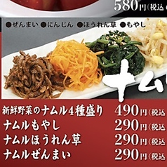ナムル4種盛
