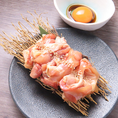 国産鶏の月見和え