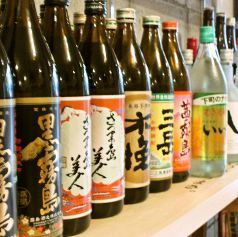焼酎の種類、多く取り揃えています