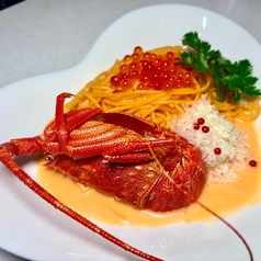 【パスタ】ロブスターとイクラ ウニクリームソース