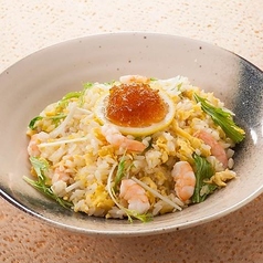 海老と水菜のあっさりチャーハン
