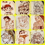 手作りケーキ の空いたスペースにはこのようにイラスト等を書いてオリジナル感を演出してます♪