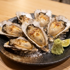 焼き 岩牡蠣 本山葵添え
