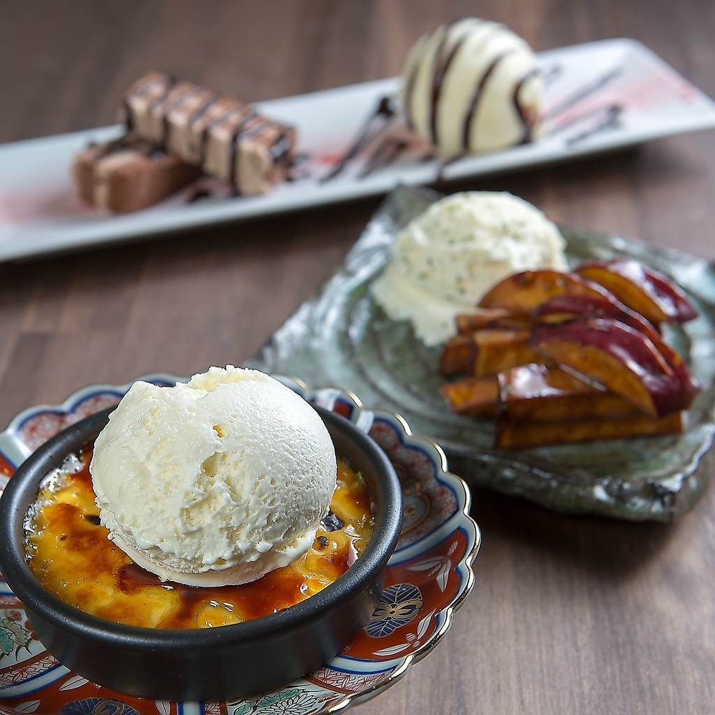 甘じょっぱさがたまらない【さつまいもハニーバター】などデザートも充実しています！