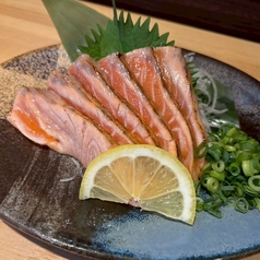 サーモンの藁焼き 塩とポン酢で