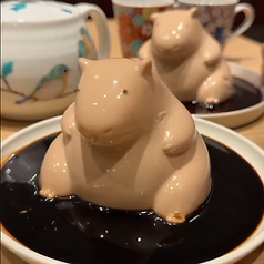 カピバラプリン 烏龍茶カラメルソース添え 1個