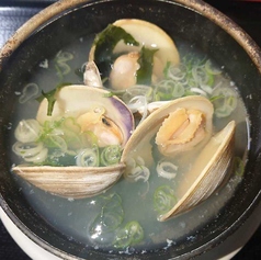 白ハマグリの酒蒸し