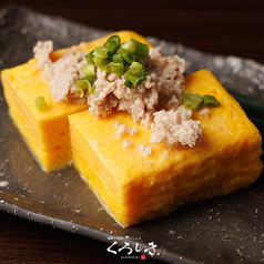 鶏そぼろの餡かけ出汁巻き卵