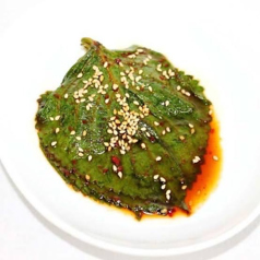 エゴマ醤油漬け