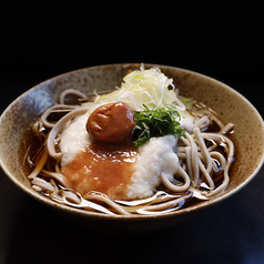 梅とろろ蕎麦