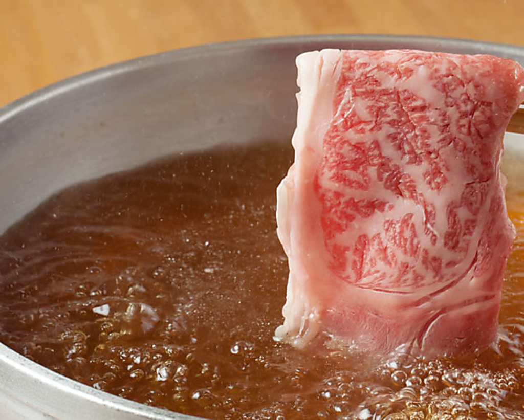 佐賀牛を使ったしゃぶしゃぶ