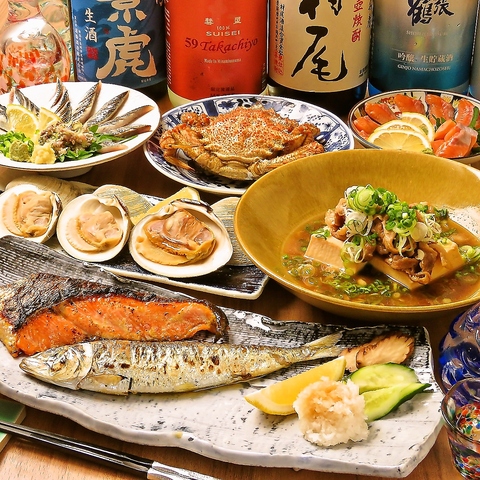 新潟の銘酒と、職人技が光る極上の旬魚。旨い酒と旨い料理で至福のひとときを。