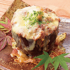 とろ～り濃厚 肉味噌チーズ茄子焼き