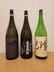 日本酒（庭のうぐいす、冽、湊屋藤助）グラス