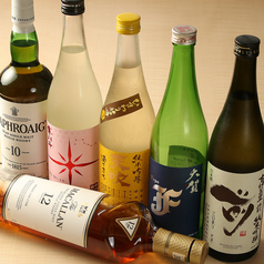 こだわりの日本酒・ウイスキーの写真