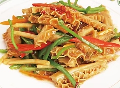 牛ハチノス辛味炒め