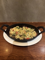 小ヤリイカと彩り野菜の香草パン粉焼き