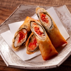 地鶏明太春巻き