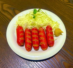 赤ウインナー揚げ