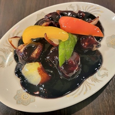 豚肉と野菜の黒酢あん定食