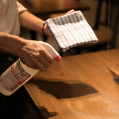 店内の掃除、消毒の徹底。店内の掃除、消毒の徹底いつも以上に気を配り、徹底対応しております。