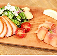 サーモンと鴨のスモーク