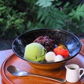 料理メニュー写真 白玉クリームあんみつ