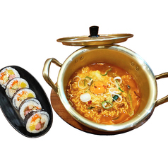韓国ラーメン&ハーフ野菜キンパ(単品)