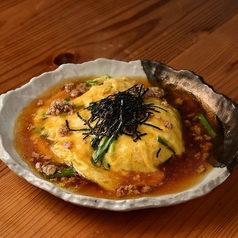 ふんわりニラ玉飯 そぼろ餡かけ