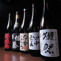 珍しい日本酒や焼酎、お酒も豊富にご用意しております！