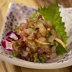 ゆずと青唐辛子のなめろう