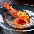 料理メニュー写真 【コース一例】牡丹海老とフルーツトマトの冷製ロースト
