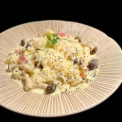 Risotto キノコとベーコンクリーム