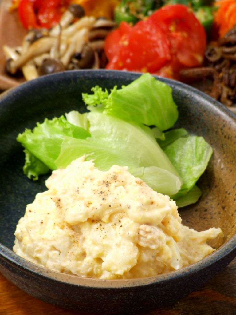 クリーミー＆スパイシーなポテサラをご用意しております！！もちろんお酒にもぴったりです☆